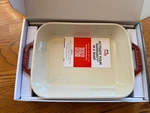 New Staub France Ceramic 10.5 X 7.5 2.5QT Rectangle Gratin Dish Citronella. Fixed Price $55.00.