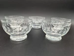 Anchor Hocking Etched Bowl Laurel Set Of 5 Footed Dessert Custard Ice Cream. Fixed Price $19.99.
