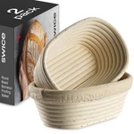 Bread Banneton Proofing Basket Set 2 Oval 10X6 Inch Sourdough Rising Bas.... Fixed Price $32.32.