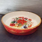 Retired The Pioneer Woman Mint 9" Pie Pan Baking Dish Winter Bouquet. Fixed Price $19.99.