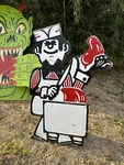 1960S Burger Chef Sign Fast Food Restaurant Advertising Bar Kitchen King. Fixed Price $650.00.