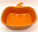 Chantal Orange Pumpkin Baking Dish Cup Capacity Holiday Stoneware 93-NPM15. Fixed Price $16.00.