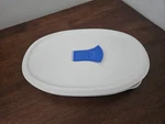 Vtg Corningware F-23-B French White Oval Casserole Dish W/ Vented Lid 475ML Usa. Fixed Price $14.95.