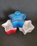 New Le Creuset Limited Edition Star Ramekin 4PC Red White Blue July 4TH Nwt. Fixed Price $79.00.