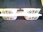 Set Of Corning P-41-B Petite Pans Blue Birds. Fixed Price $30.00.