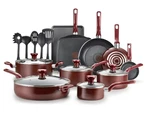 T-fal 20 Pc Nonstick Pots And Pans Set Easy Care Kitchen Cookware Thermo-spotted. Fixed Price $80.49.