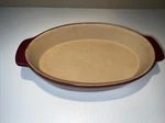 Pampered Chef Family Heritage Stoneware Cranberry Oval Baker 8.5 060505. Fixed Price $25.00.