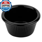 Get RM-387-BK 2OZ Fluted Melamine Ramekin, Black 12 Pack. Fixed Price $42.29.