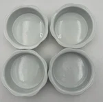 Set Of Mini Stoneware Fluted Tart Flan Baking Dishes White 4X1.25. Fixed Price $22.49.