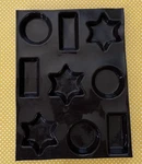 Demarle Flexipan Silicone Baking Tray, France, 9 Varied Cavities, Used Once. Fixed Price $20.00.