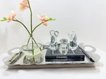 Vtg Alessi Recinto Stainless Steel Rectangular Tray Silver W Handles Italy 1999. Fixed Price $129.99.