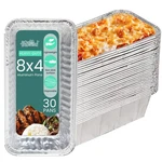 Funstitution Aluminum Foil Pans Inches (30 Pack) - Tin 8X4, Silver. Fixed Price $31.99.