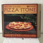 Pizzacraft 14.5" Round Glazed Grilling Stone With Handles -new Box.. Fixed Price $34.99.