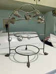 16 Godinger 2 Tier Plate Holder Buffet Serving Stand Pie Grapes Leaves. Fixed Price $30.00.