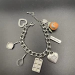 Paula Deen Charm Bracelet Hey All Muffin Tin Peach Whisk Pan Heart 7.5. Fixed Price $22.00.