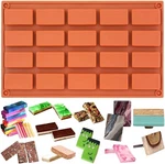 20 Cavities Rectangular Chocolate Candy Bar Silicone Mold Soap Cake BIND03. Fixed Price $9.99.