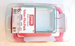 Pyrex 6PC Bake And Store Set (3 Containers Lids) New Sealed. Fixed Price $14.99.