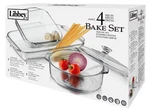 Libbey Glass Bakeware Set 4 Piece. Fixed Price $39.99.