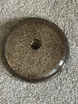 Pyrex 624 C 8.75" Round Amber/brown Glass Lid. Fixed Price $8.00.