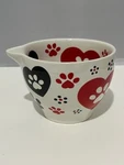 Temptations Pawfetti Cup Open Creamer W/spout Dish Dog Cat Prints Hearts New. Fixed Price $9.71.