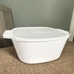 Corningware A-3-B Liter Square White Casserole Dish With Storage Lid. Fixed Price $18.00.