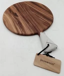 Ironwood Gourmet Round Paddle Board Acacia Wood, 12" X 16", Nwt. Fixed Price $28.99.
