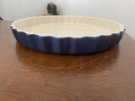 Emile Henry France 11.5 Fluted Tart Flan Quiche Baking Dish 60.00 Blue. Fixed Price $12.50.