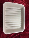 The Pampered Chef Stoneware #5122 Ridged Baker Pan 10 X 8 2.5 Made In Usa. Fixed Price $24.75.