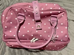 Temp-tations Pink Polka Dot Thermal Printed Satchel Insulated Tote Bag. Fixed Price $20.00.