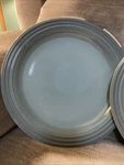 Le Creuset 10 1/2 Inch Dinner Plates (4) Stoneware. Without Box.. Fixed Price $170.00.