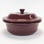 Pampered Chef Stoneware Round Covered Baker Dish Cranberry 6 Cup 1.5 L 1123. Fixed Price $29.97.