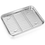 P&p Chef 9 Baking Sheet Pan With Rack Set, Stainless Inch, Silver. Fixed Price $16.29.