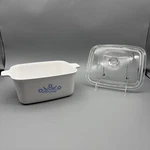 Vintage Corningware P-4-B Casserole Dish 1.5 Qt W/ Pyrex Lid Cornflower Blue. Fixed Price $20.24.