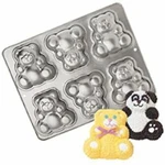 New Wilton Mini Bears Cake Pan, 6 Cavity, 2105-4497. Fixed Price $19.99.