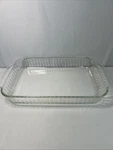 Vintage Pyrex 233-S Clear Ribbed 3QT-3L Casserole Dish 13X9X2IN Baking. Fixed Price $14.99.