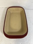 Pampered Chef Small Stone Rectangle Baker 6X9 1378 Cranberry Baking Dish. Fixed Price $45.00.