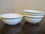 Restaurant Ware Tuxton Green Stripe 4 Piece Cereal Bowls Set. Fixed Price $29.99.