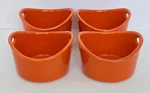 Rachael Ray Round Bright Orange Stoneware Ramekins W/ Handles 10 Oz G014. Fixed Price $42.95.