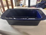 Fiestaware Cobalt Loaf Pan Ceramic Baking Dish Retired Rare. Fixed Price $50.00.