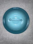 Le Creuset Heritage Stoneware Lid Only In Carribean Blue. Fixed Price $20.87.