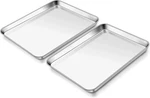 Homikit 2 Pack Baking Sheet, 9 X 13 Inches Stainless Steel Quarter Pan Set. Fixed Price $26.99.