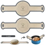 2 Pack Silicone Bread Sling, Non-stick & Easy Clean Dutch Oven Baking Mat Wit.... Fixed Price $14.04.