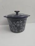 Temptations By Presentable Tableware Tara Blue Floral Lace Crock Oven Pot. Fixed Price $18.00.