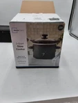 Mainstays 2-QUART Slow Cooker Black Stoneware Removable Crock Tempered Glass Lid. Fixed Price $26.99.