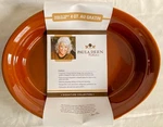 Paula Deen Southern GATHERING-4 Quart Gratin Dish-chestnut/cream. Fixed Price $39.99.