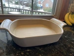 Pampered Chef Original 13 X 11.75 1.25 5154 Stoneware Baking Pan Tray Usa. Fixed Price $25.00.