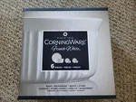 Corningware French White Piece New Box 2.5 Qt & 2, 16 Oz Round Dish. Fixed Price $29.45.