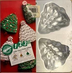 Christmas Trees Wilton Mini Cake Pan Mold 2105-9496 Sealed New Vtg 1990 #bm. Fixed Price $8.15.