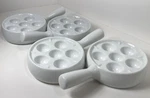 Bia Cordon Bleu Escargot Baking Dish White Porcelain Oven Safe 4.5" Diameter X. Fixed Price $74.95.
