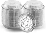7 Round 100 Pack Aluminum Foil Pans With Clear Lids Disposable Containers. Fixed Price $45.99.